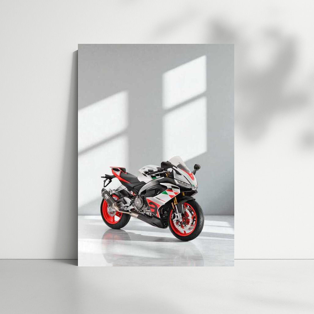 Speed and style: Aprilia RS 660 on a marble wave