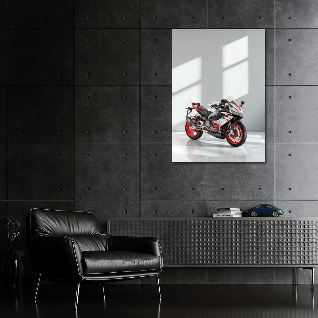 Speed and style: Aprilia RS 660 on a marble wave
