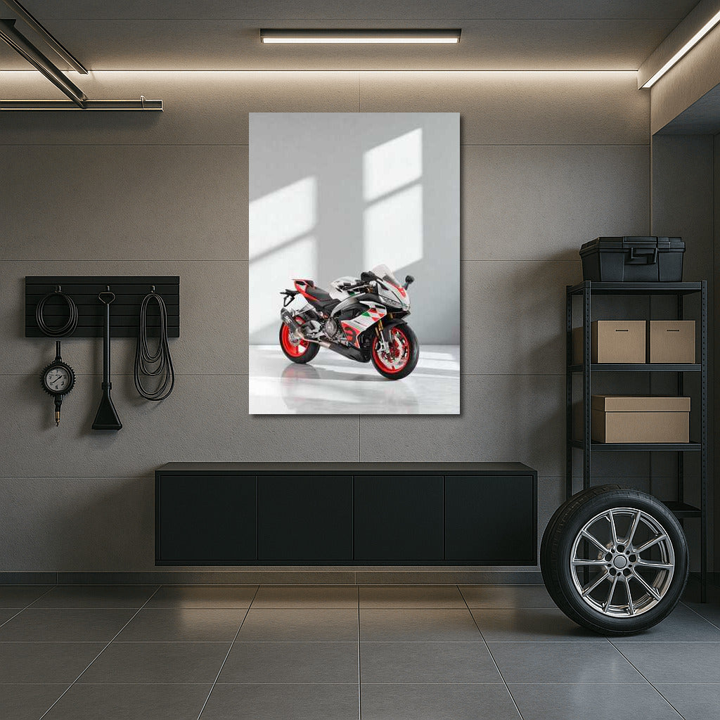 Speed and style: Aprilia RS 660 on a marble wave