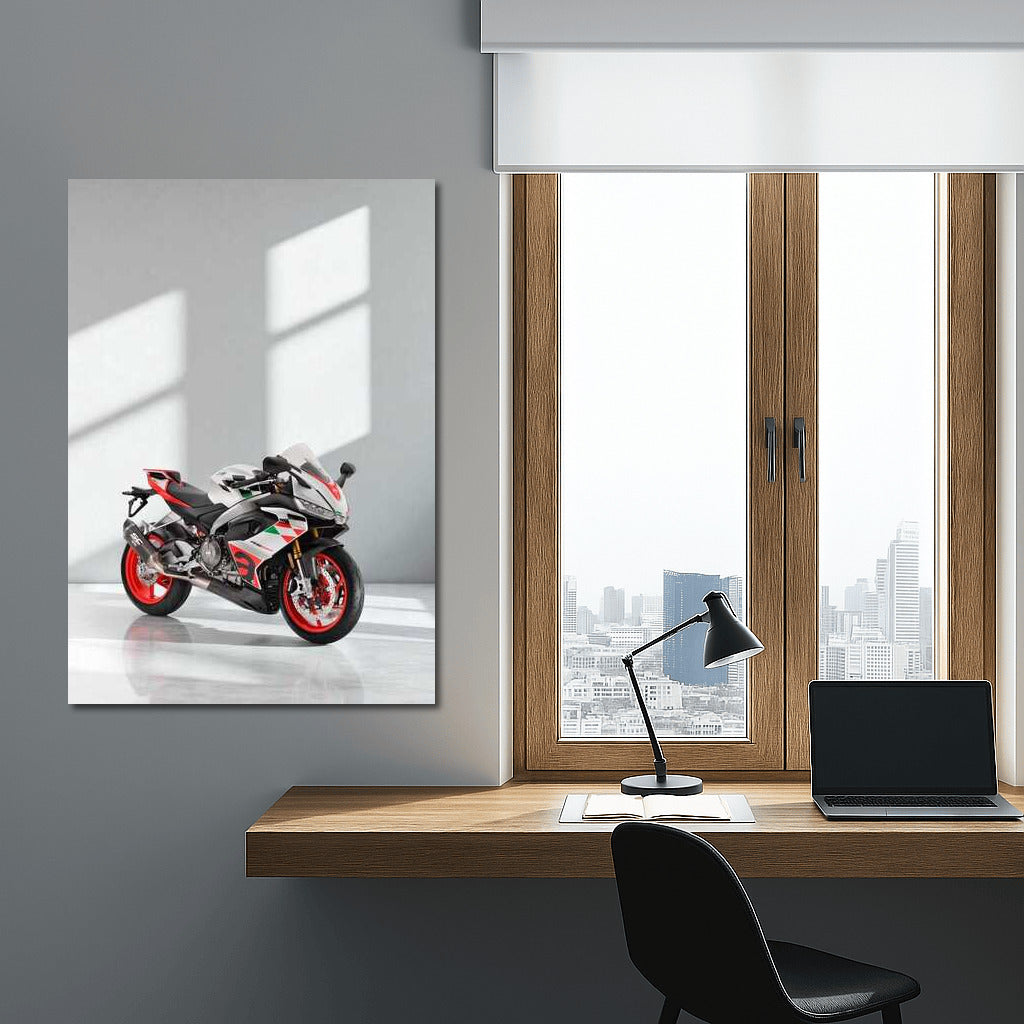 Speed and style: Aprilia RS 660 on a marble wave