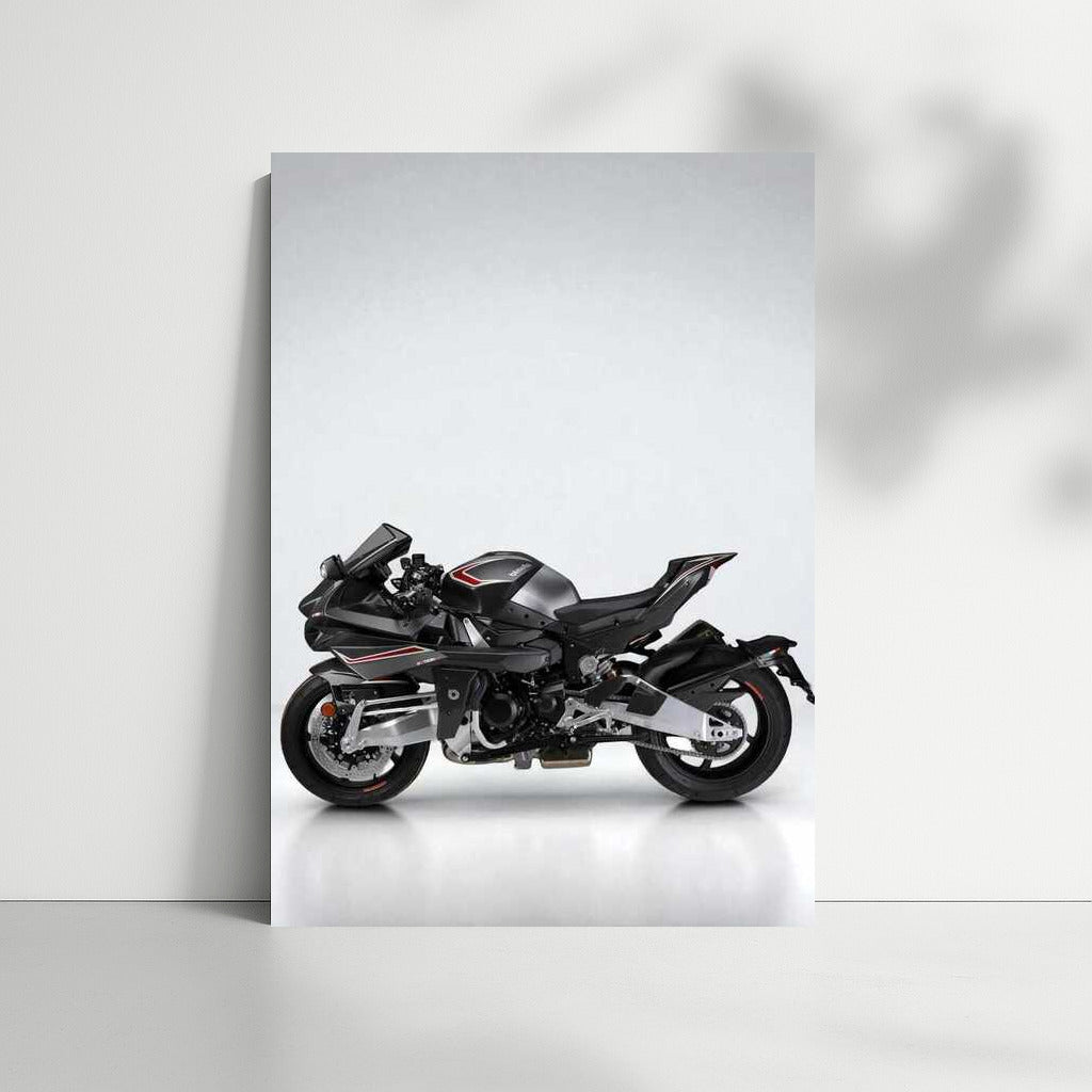 Bimota Tesi H2 Carbon: Power on a Gray Background