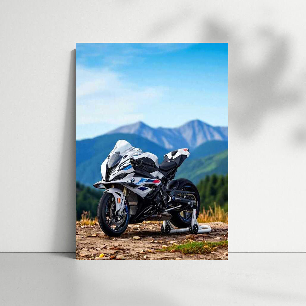 BMW M1000RR: Power and Nature on the Mountain Top