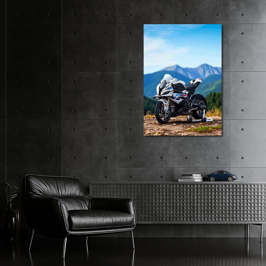 BMW M1000RR: Power and Nature on the Mountain Top