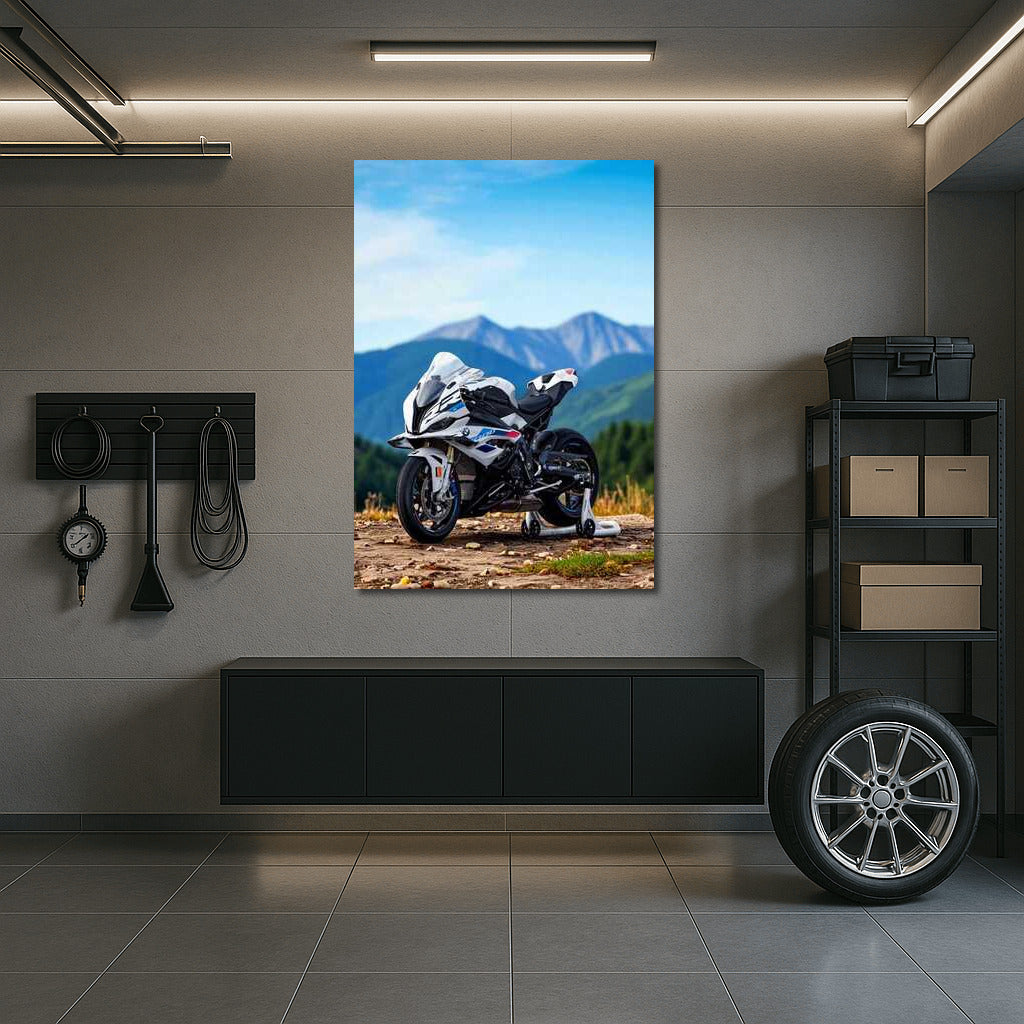 BMW M1000RR: Power and Nature on the Mountain Top