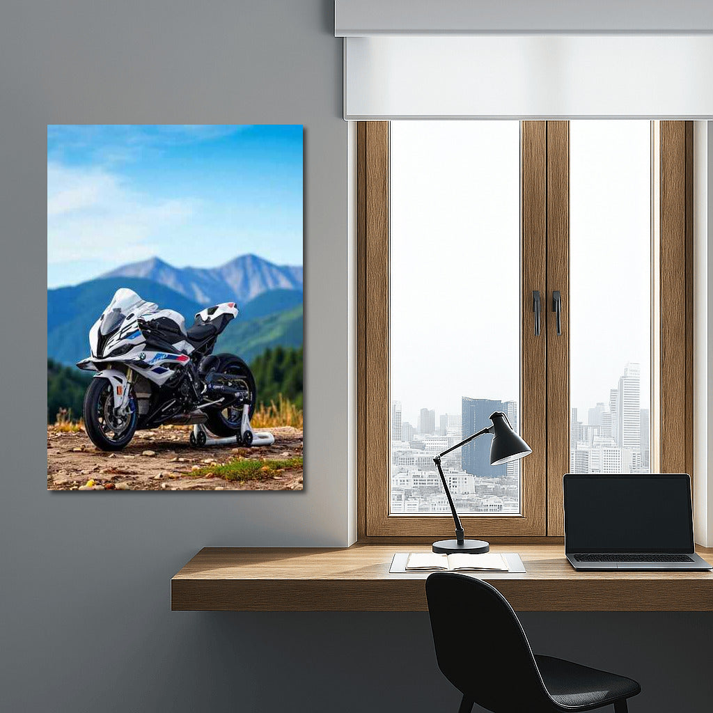 BMW M1000RR: Power and Nature on the Mountain Top