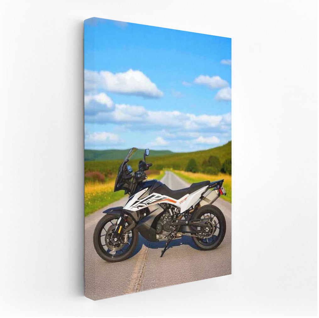 Freedom on the Road: KTM 790 Adventure S in the Scenic Countryside