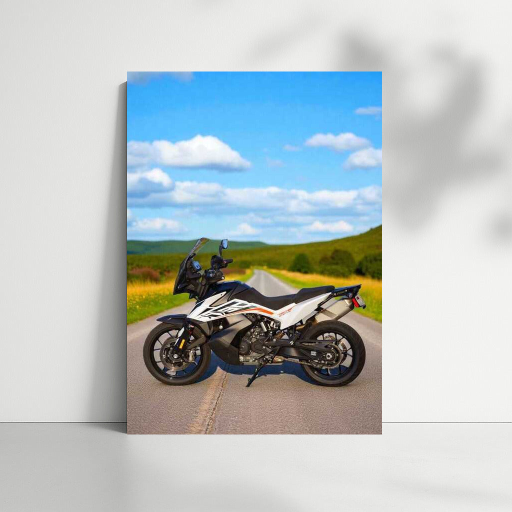 Freedom on the Road: KTM 790 Adventure S in the Scenic Countryside