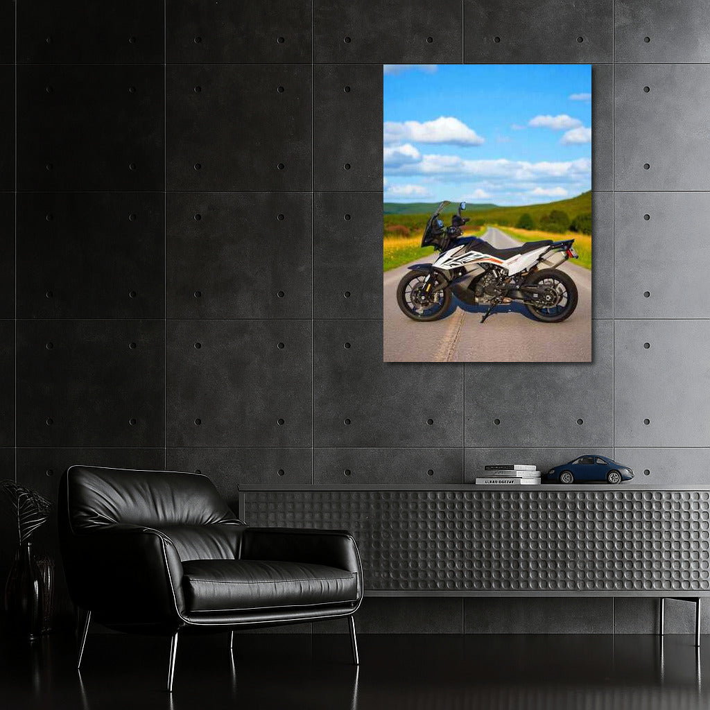 Freedom on the Road: KTM 790 Adventure S in the Scenic Countryside