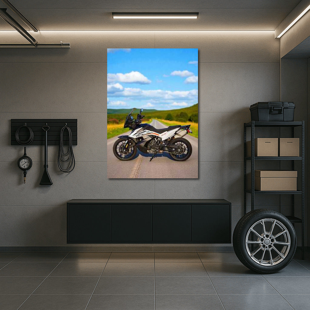 Freedom on the Road: KTM 790 Adventure S in the Scenic Countryside