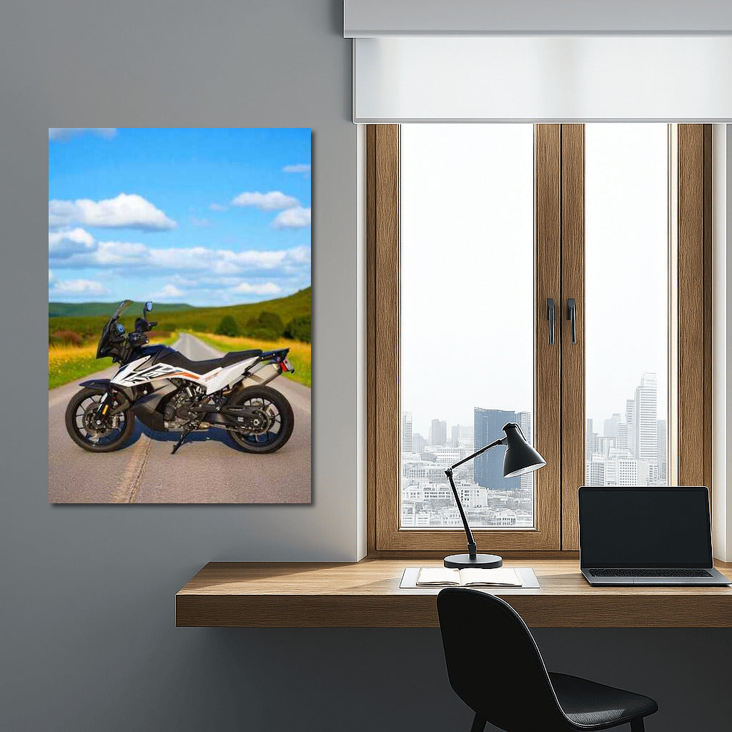 Freedom on the Road: KTM 790 Adventure S in the Scenic Countryside