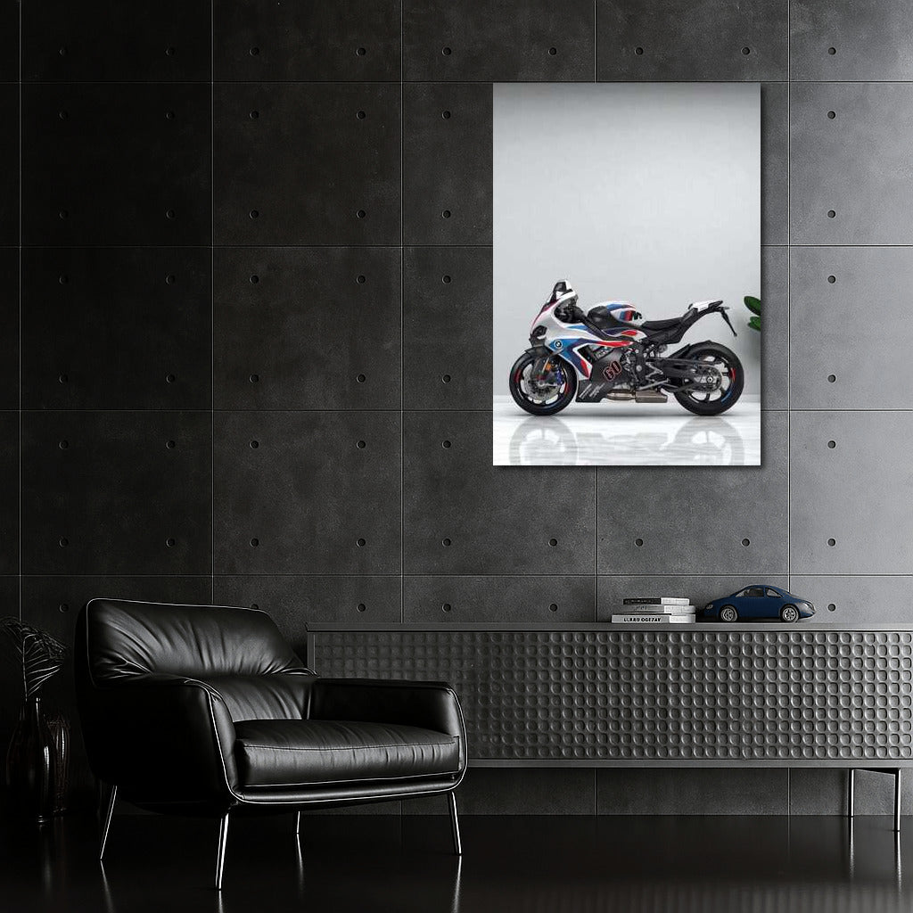 BMW M 1000 RR: Aesthetics of Speed on a Minimalistic Background