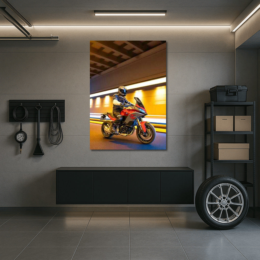 Speed and style: BMW F 900 XR in the tunnel