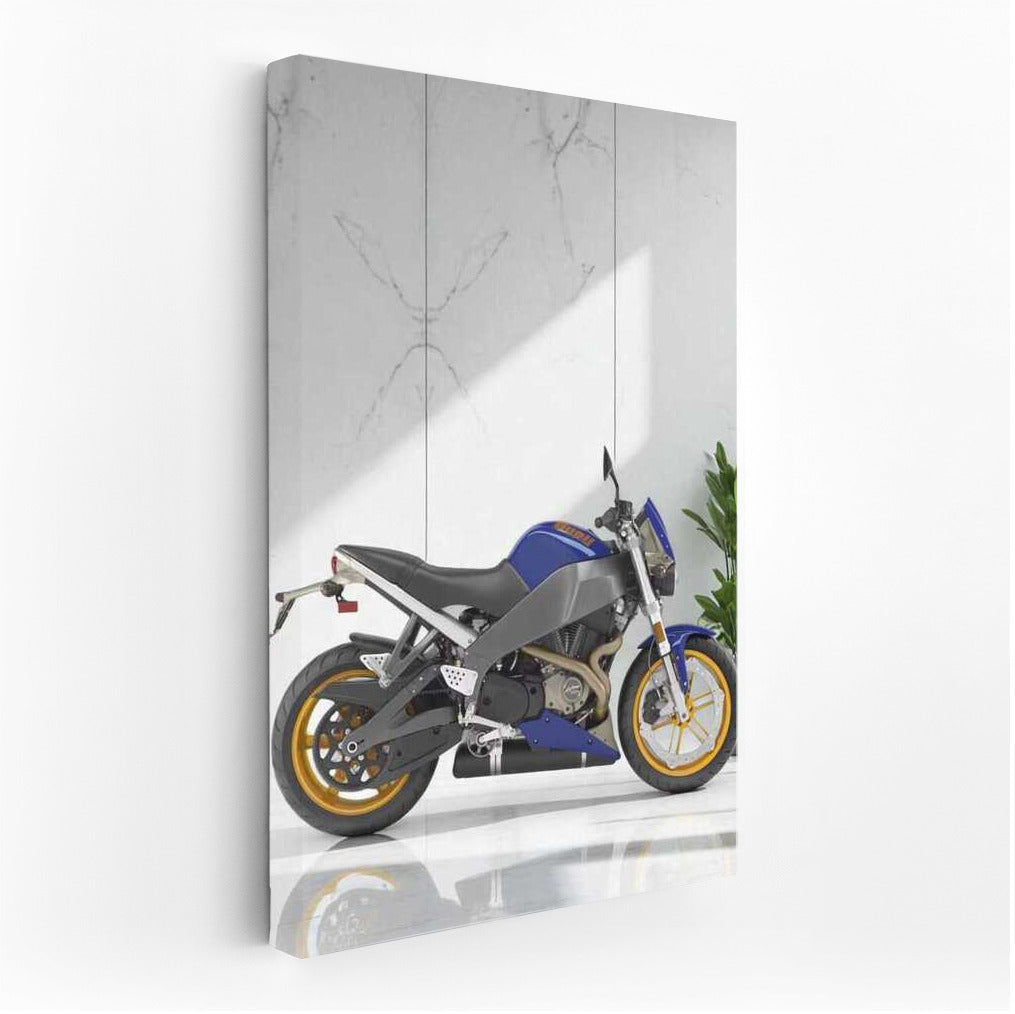 Buell Lightning XB12Ss: Motorcycle Aesthetics On Marble Background