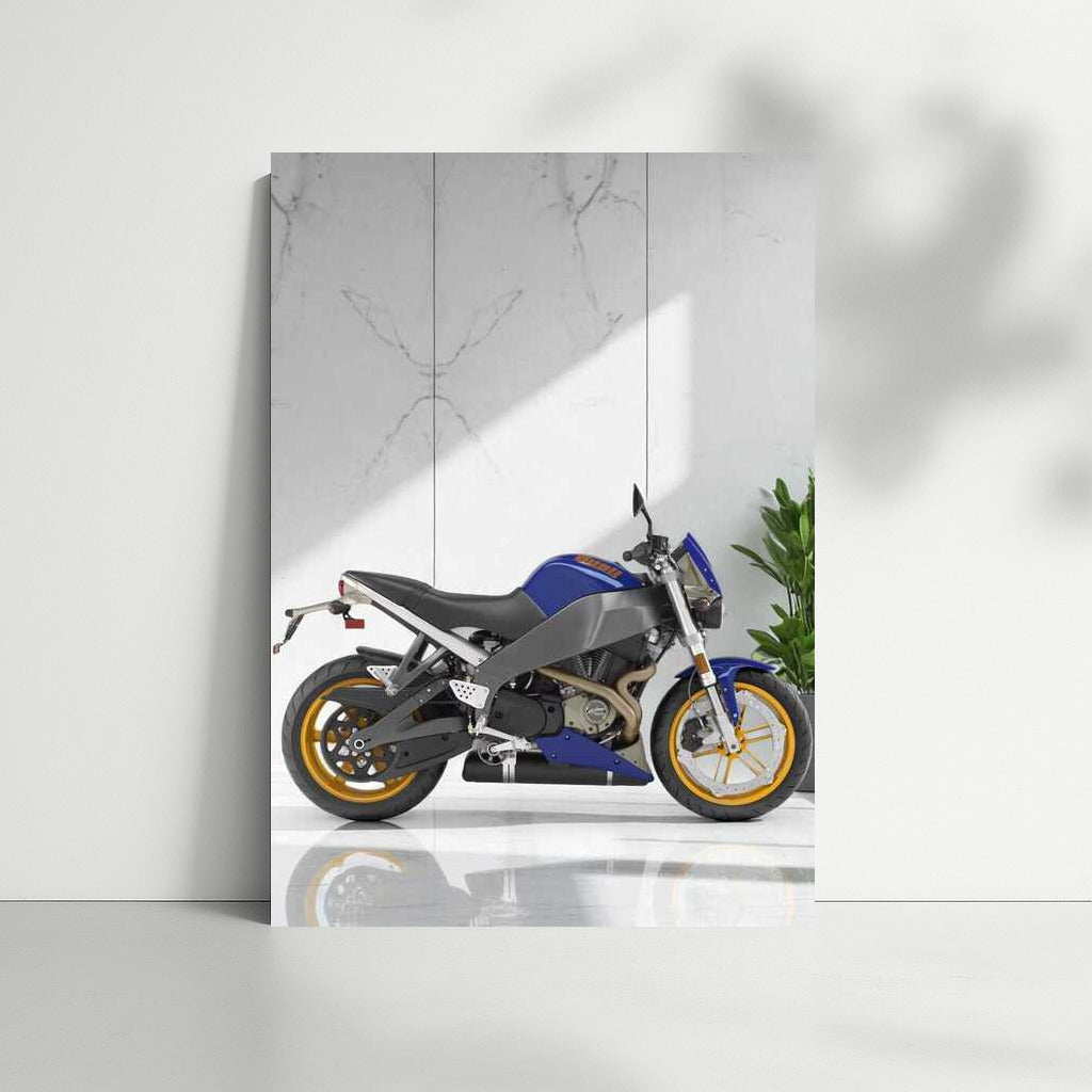 Buell Lightning XB12Ss: Motorcycle Aesthetics On Marble Background