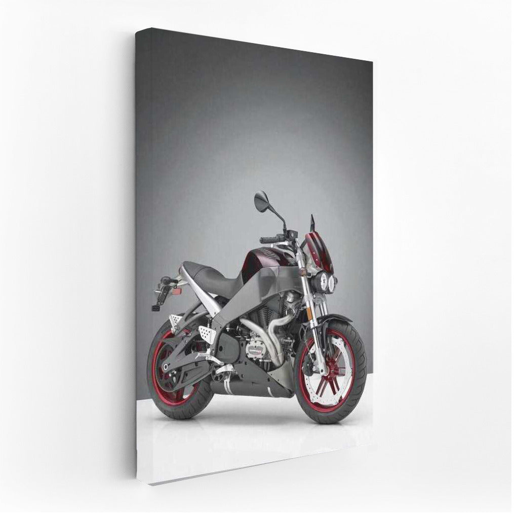 Buell Lightning XB12S on Gray Background: Dynamics and Style for Motorcycle Enthusiasts