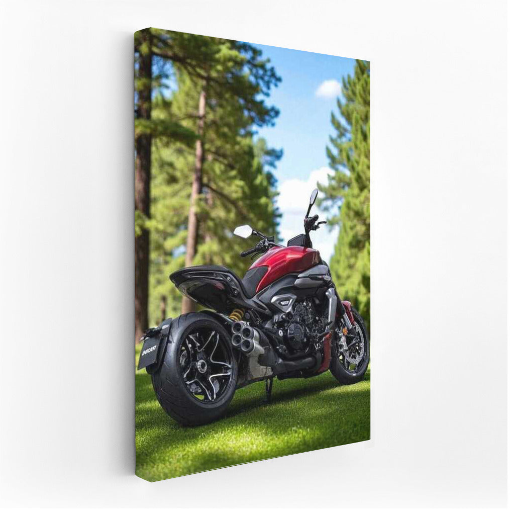 Ducati XDiavel V4: Power and Nature in a Forest Symphony