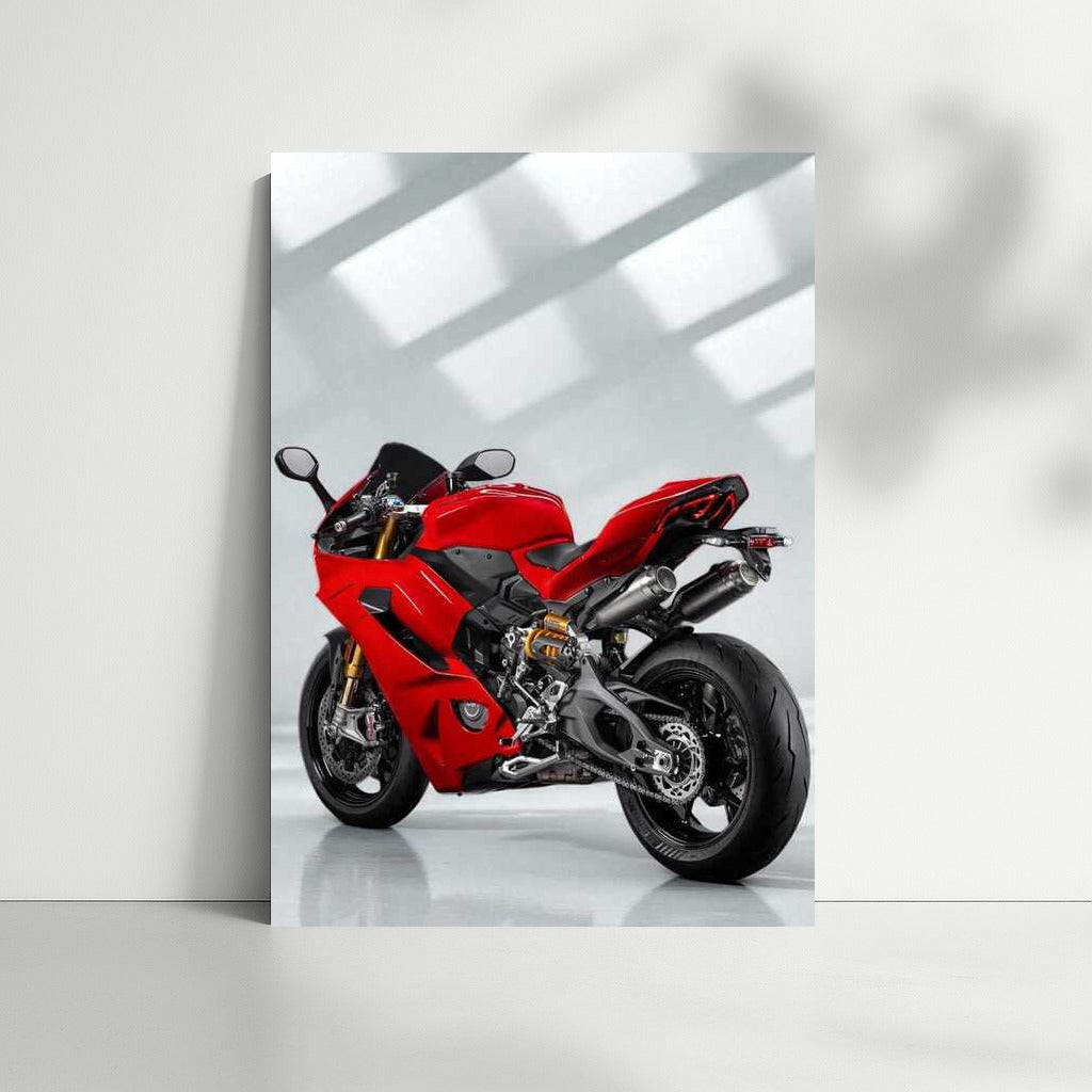 Ducati Panigale: Dynamics and Elegance on a Light Background