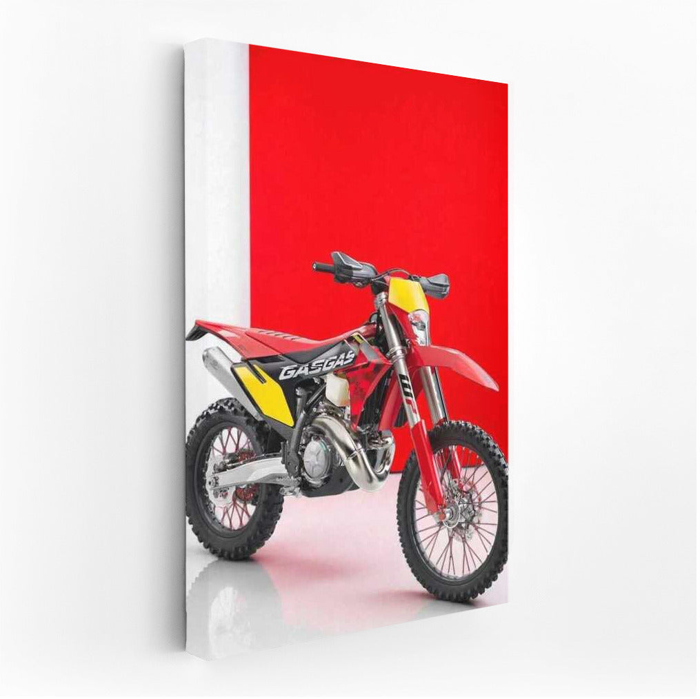 GasGas EC 300 GP: Red Explosion of Energy on the Background of Speed