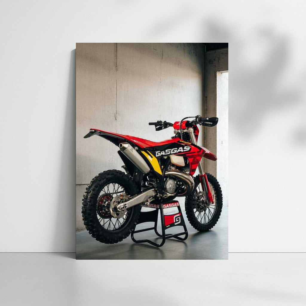 GasGas EC 300GP: Adrenaline on a Concrete Background