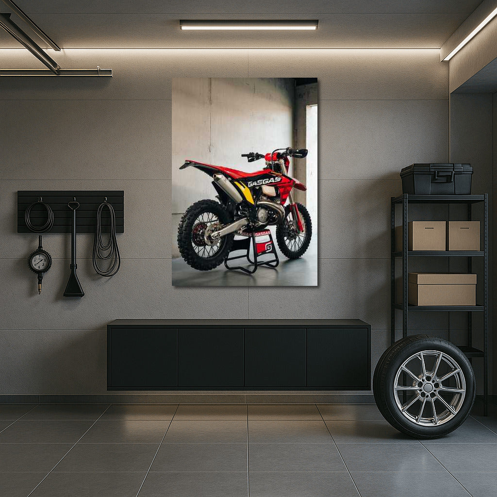 GasGas EC 300GP: Adrenaline on a Concrete Background