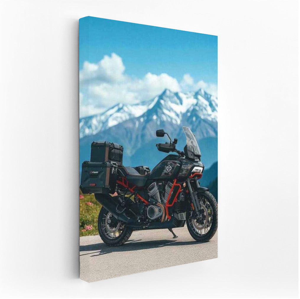 Harley Davidson CVO Pan America: Power and Freedom Against a Mountainous Landscape