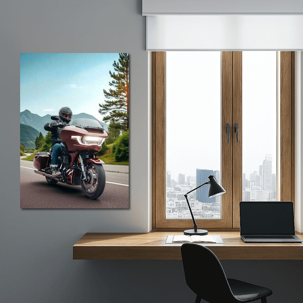 Freedom on the Road: Harley Davidson CVO Road Glide in the Mountains