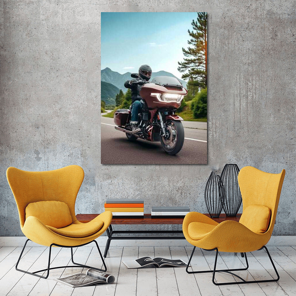 Freedom on the Road: Harley Davidson CVO Road Glide in the Mountains