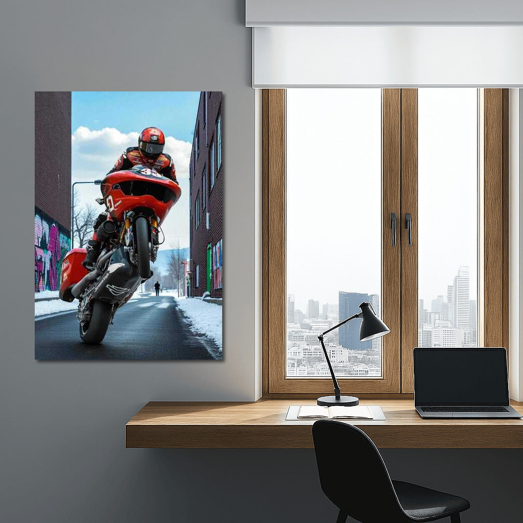 Harley Davidson Road Glides: Taking Off in the Alley