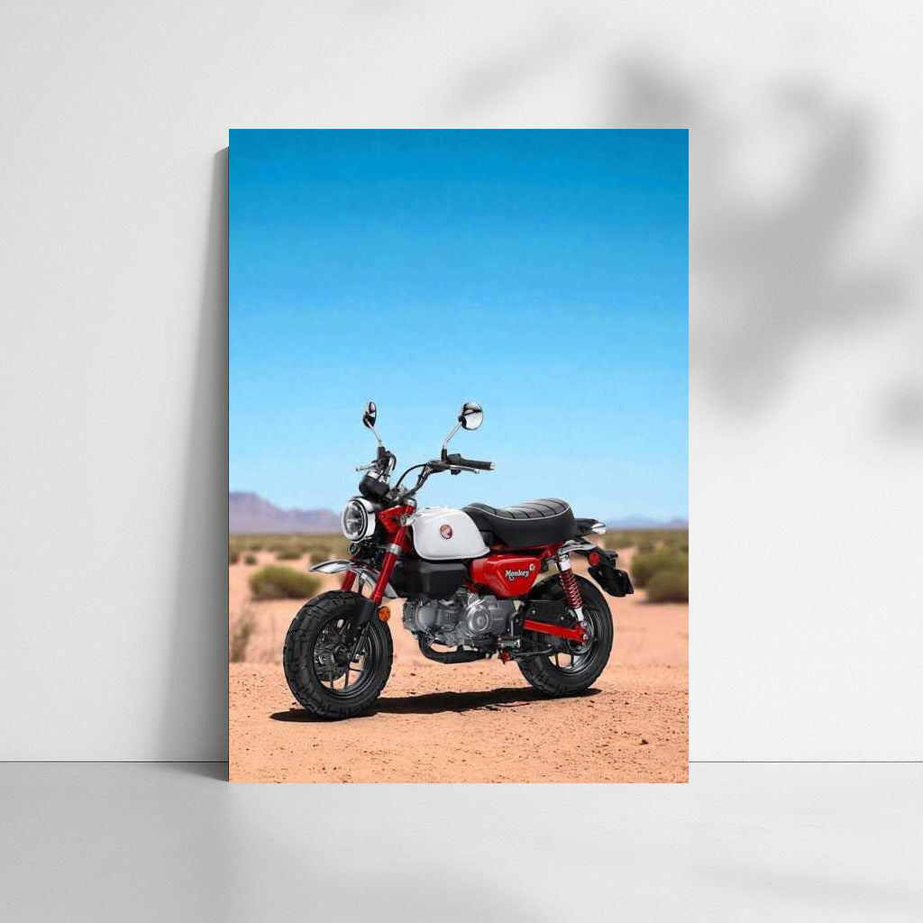 Speed and Freedom: Honda Monkey on the Desert Highway