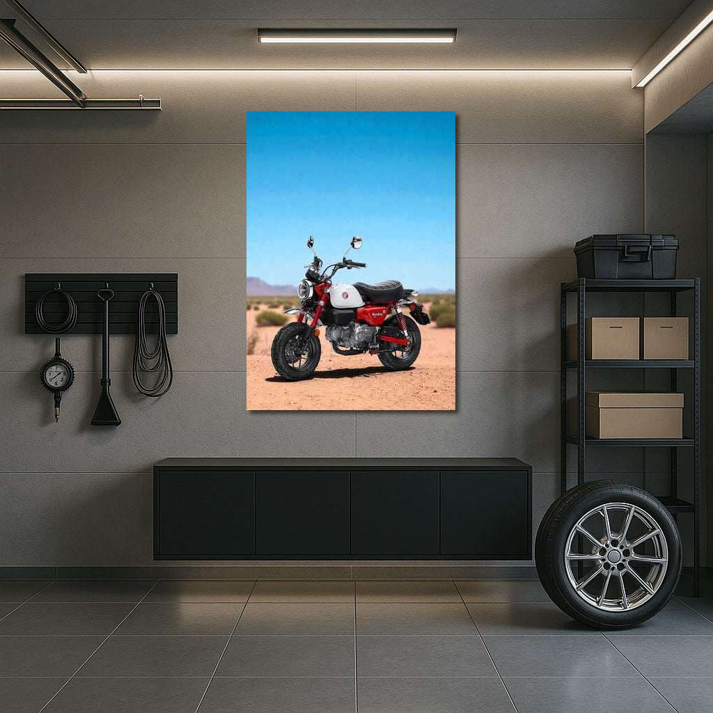 Speed and Freedom: Honda Monkey on the Desert Highway