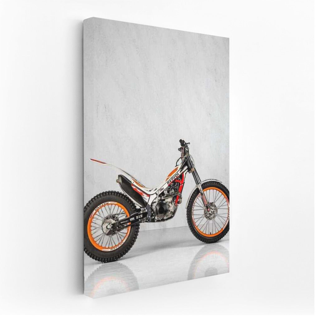 Honda Montesa on Marble Background: Style and Speed