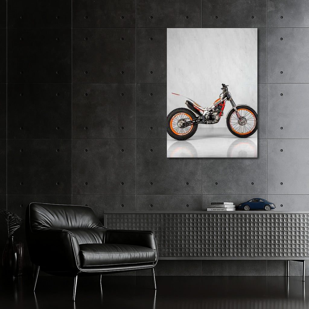 Honda Montesa on Marble Background: Style and Speed