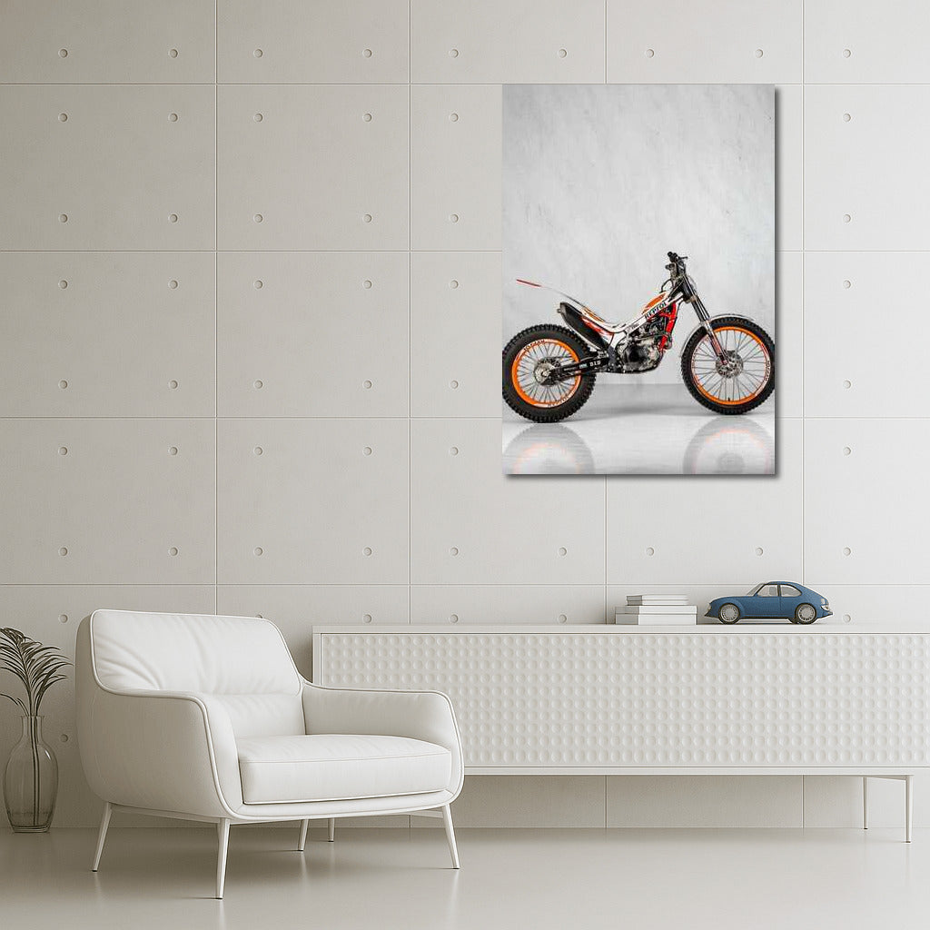 Honda Montesa on Marble Background: Style and Speed