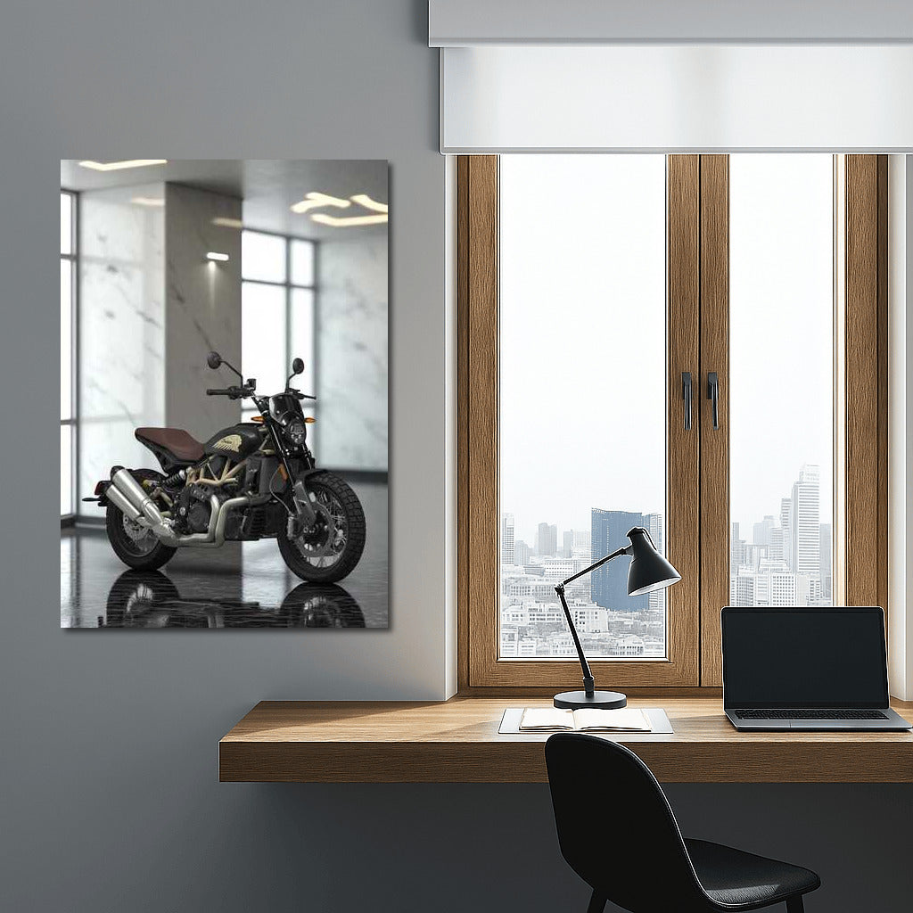 Freedom and Speed: Indian FTR Rally on Black Marble