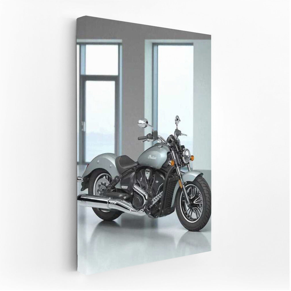 Elegance and Power: Indian Scout Sixty Classic on a Minimalistic Background