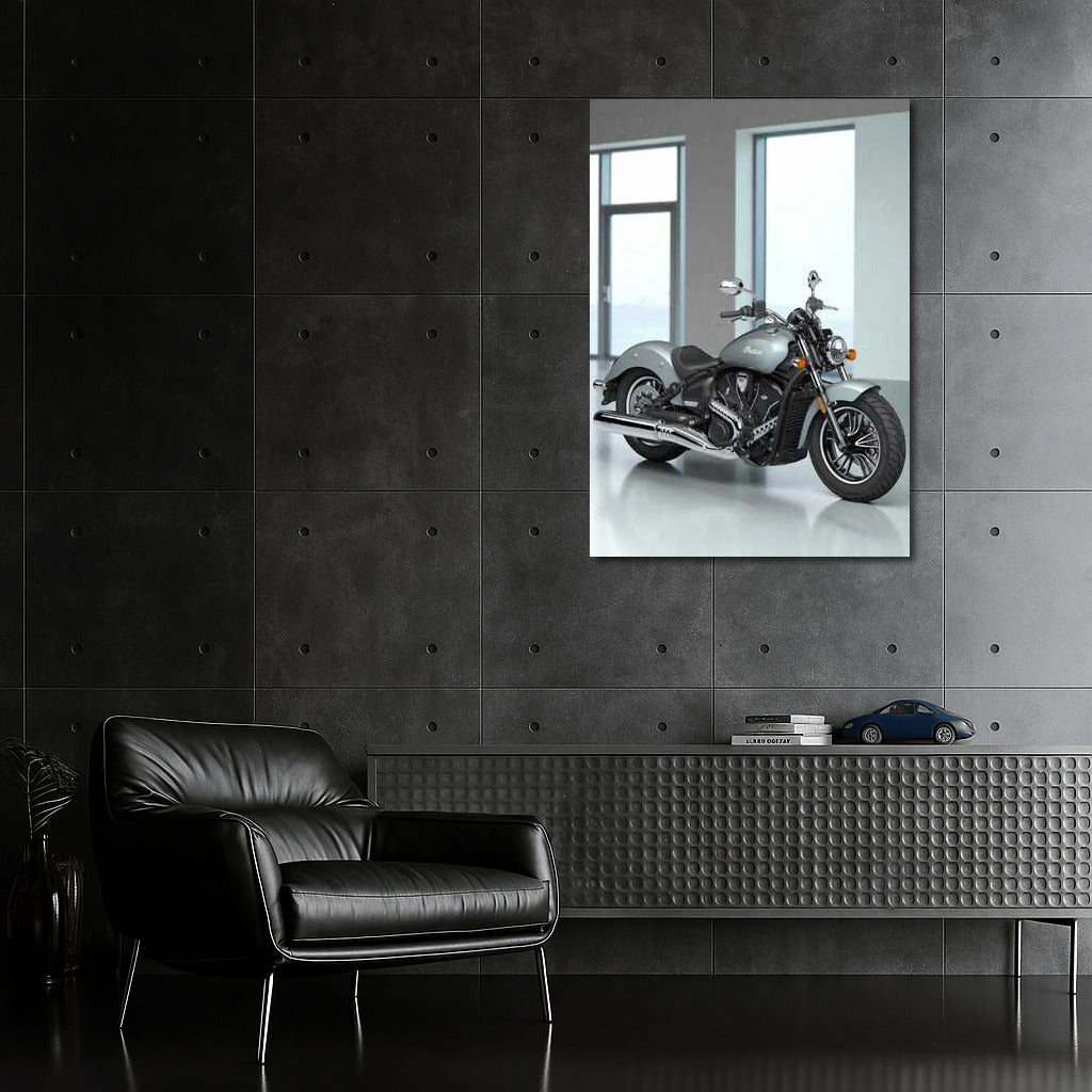 Elegance and Power: Indian Scout Sixty Classic on a Minimalistic Background