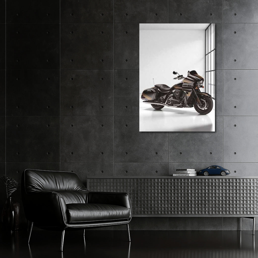 Speedy Elegant: Kawasaki Ninja ZX900 on Minimalistic Background