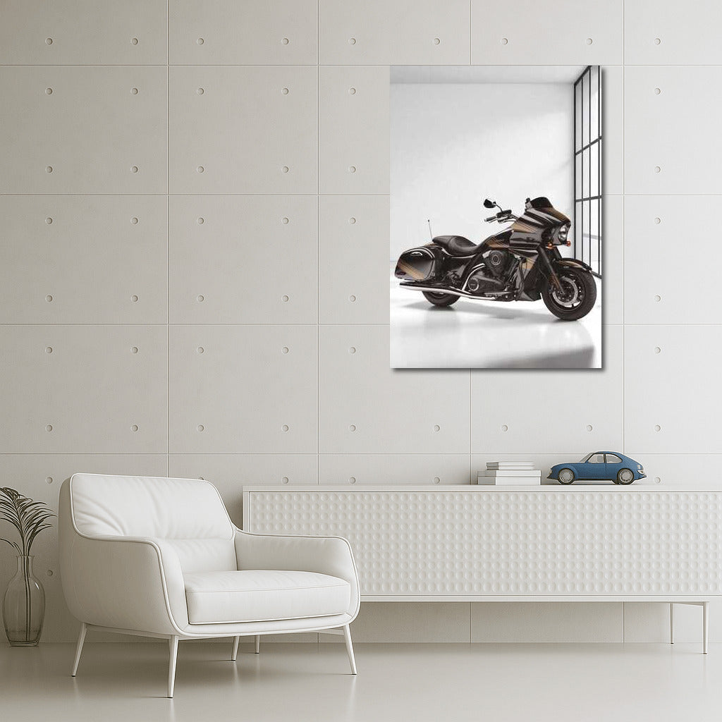 Speedy Elegant: Kawasaki Ninja ZX900 on Minimalistic Background