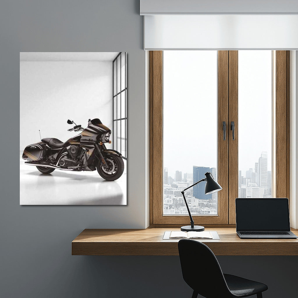 Speedy Elegant: Kawasaki Ninja ZX900 on Minimalistic Background