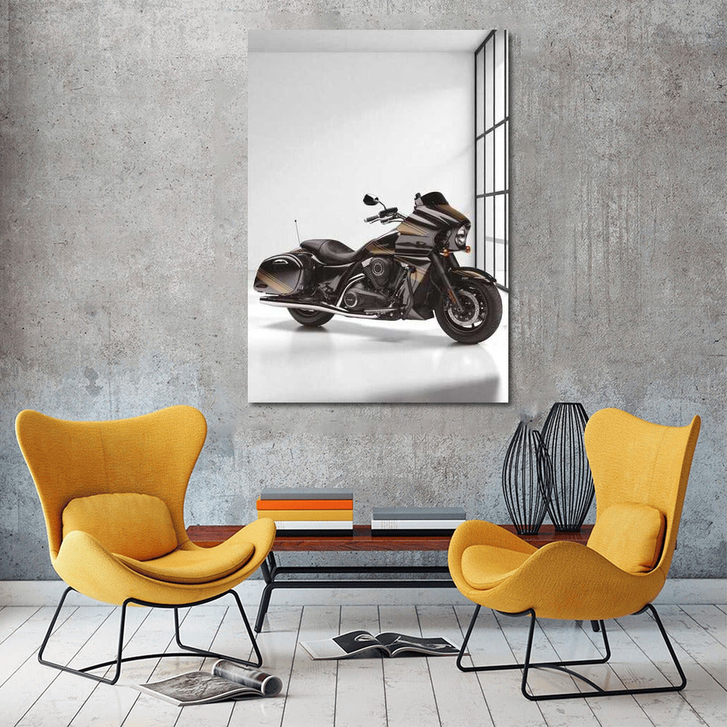 Speedy Elegant: Kawasaki Ninja ZX900 on Minimalistic Background