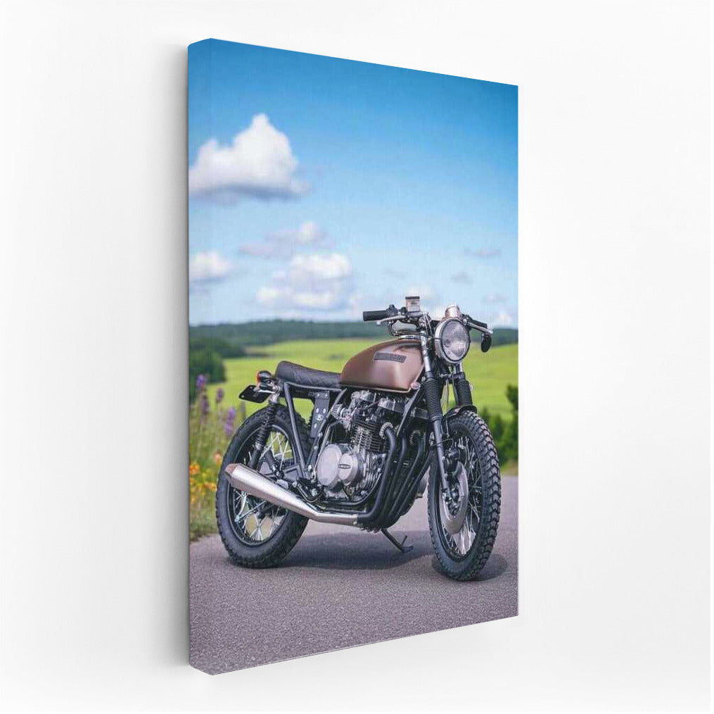 Freedom on the Road: Kawasaki KZ650 and Countryside Scenery