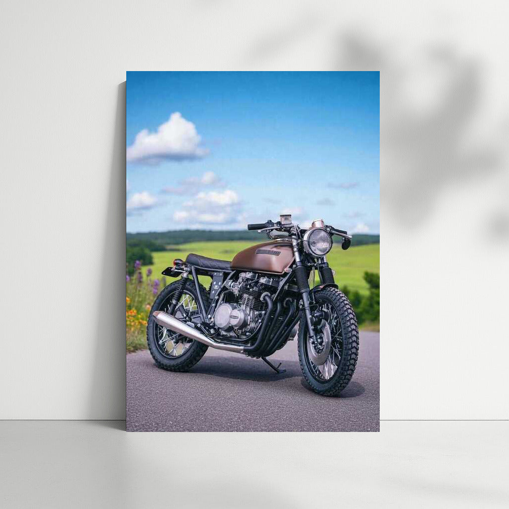 Freedom on the Road: Kawasaki KZ650 and Countryside Scenery