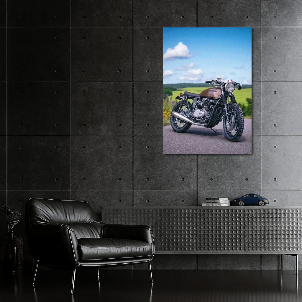 Freedom on the Road: Kawasaki KZ650 and Countryside Scenery