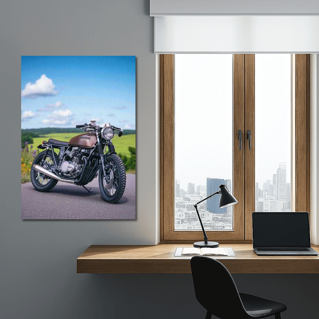 Freedom on the Road: Kawasaki KZ650 and Countryside Scenery