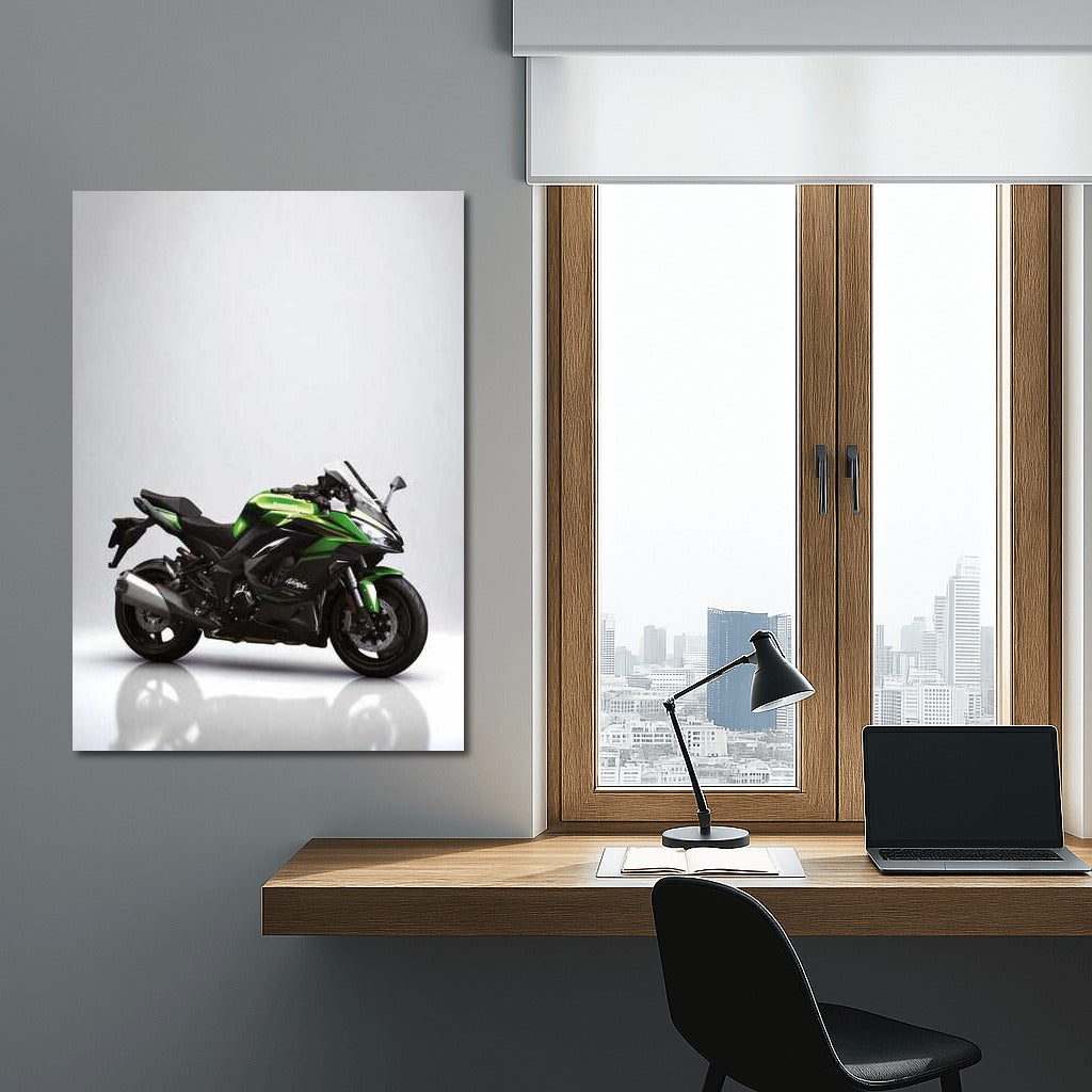 Elegant Strength: Kawasaki Ninja 1100SX in Minimalist Style