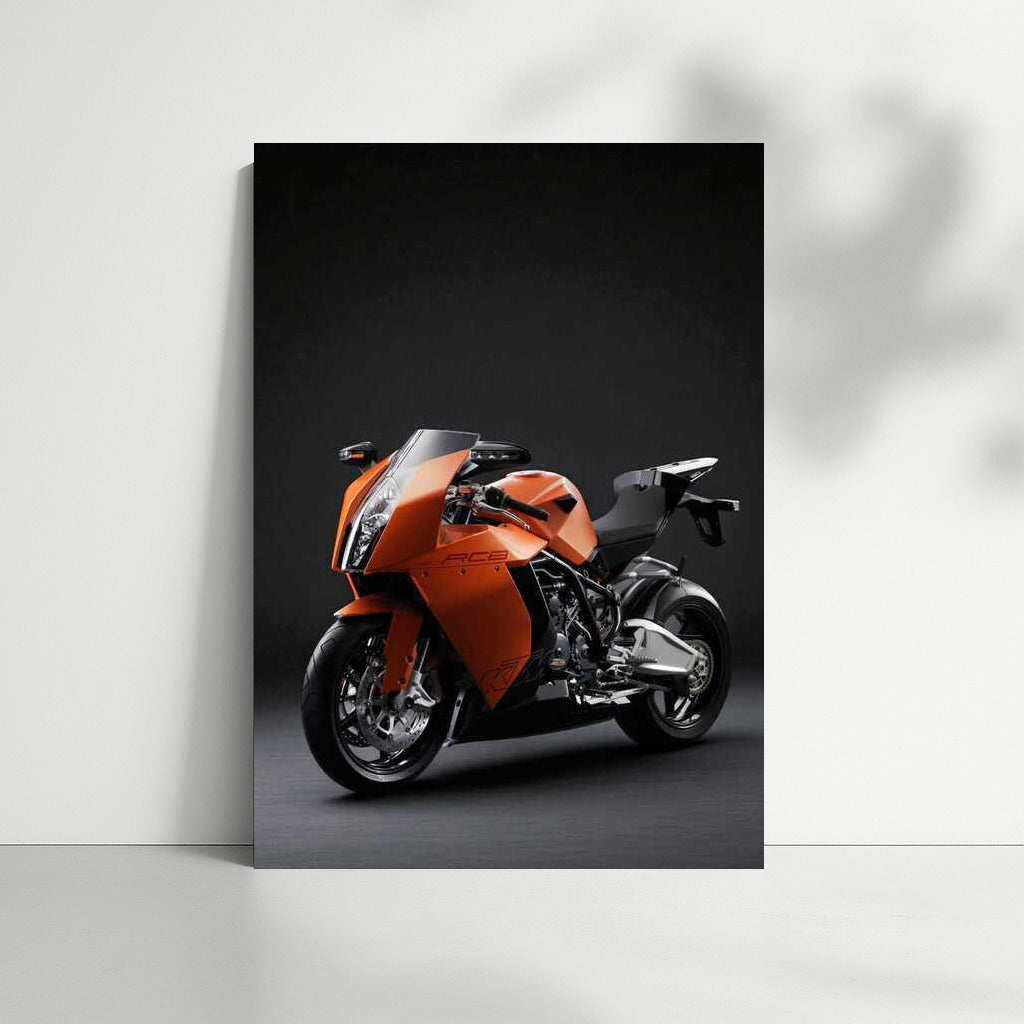 Speedy Style: KTM 1190 RC8 on Dark Grey Background