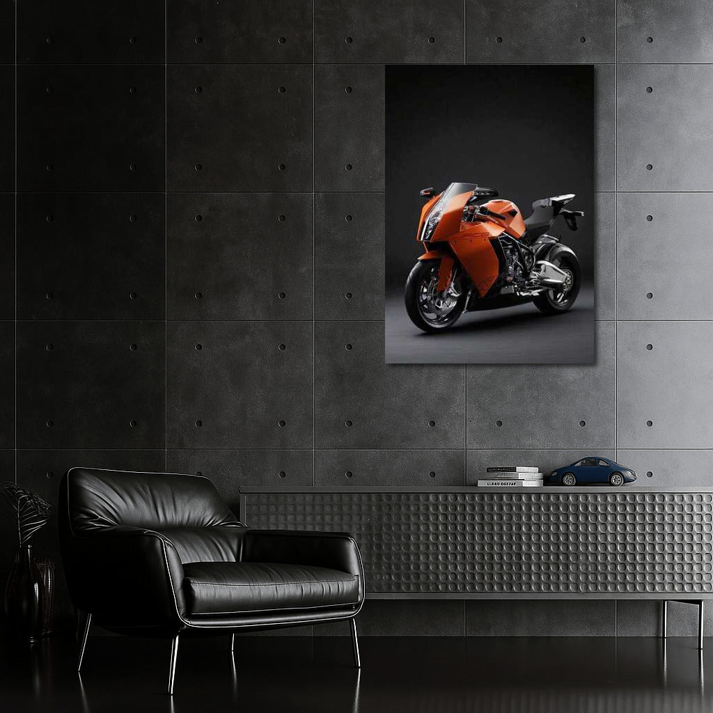 Speedy Style: KTM 1190 RC8 on Dark Grey Background
