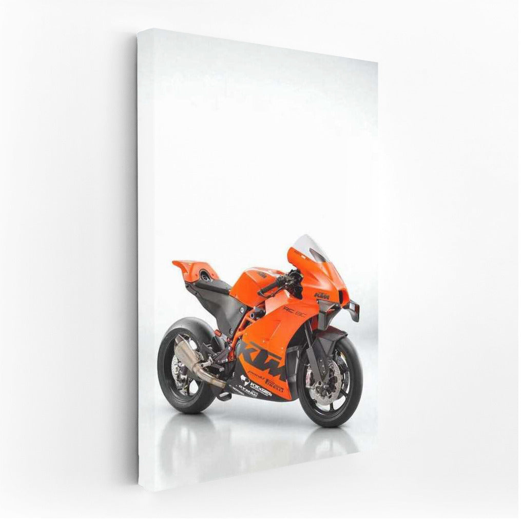 Speed and Style: KTM RC 8C on a Minimalistic Background
