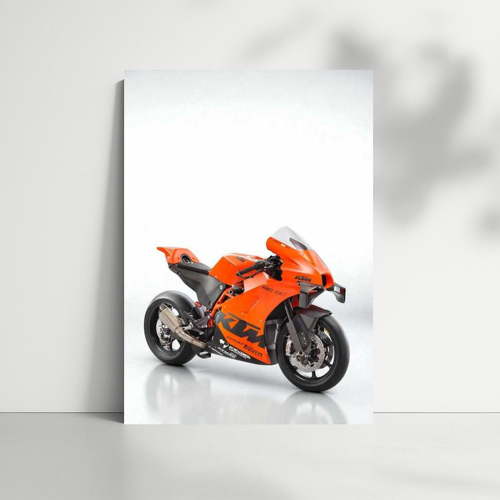 Speed and Style: KTM RC 8C on a Minimalistic Background
