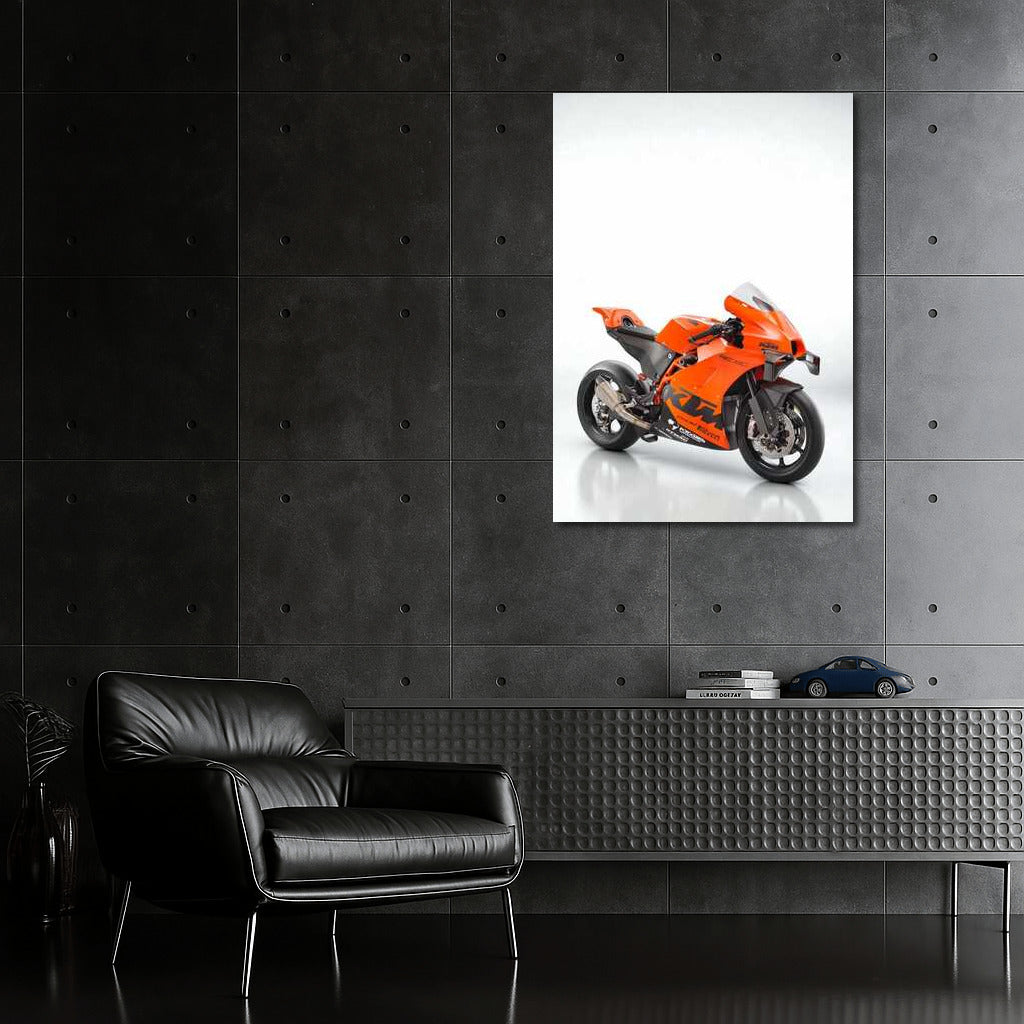 Speed and Style: KTM RC 8C on a Minimalistic Background